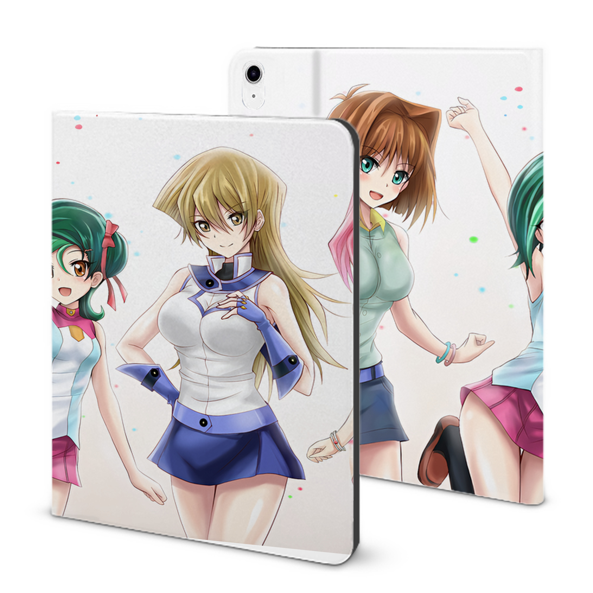 （画像用） 遊☆戯☆王 Yu-Gi-Oh! IPad ケース ブック型 PUレザー TPU 耐衝撃 軽量 薄型 ペン収納なし 全面保護 IPad 各モデル対応